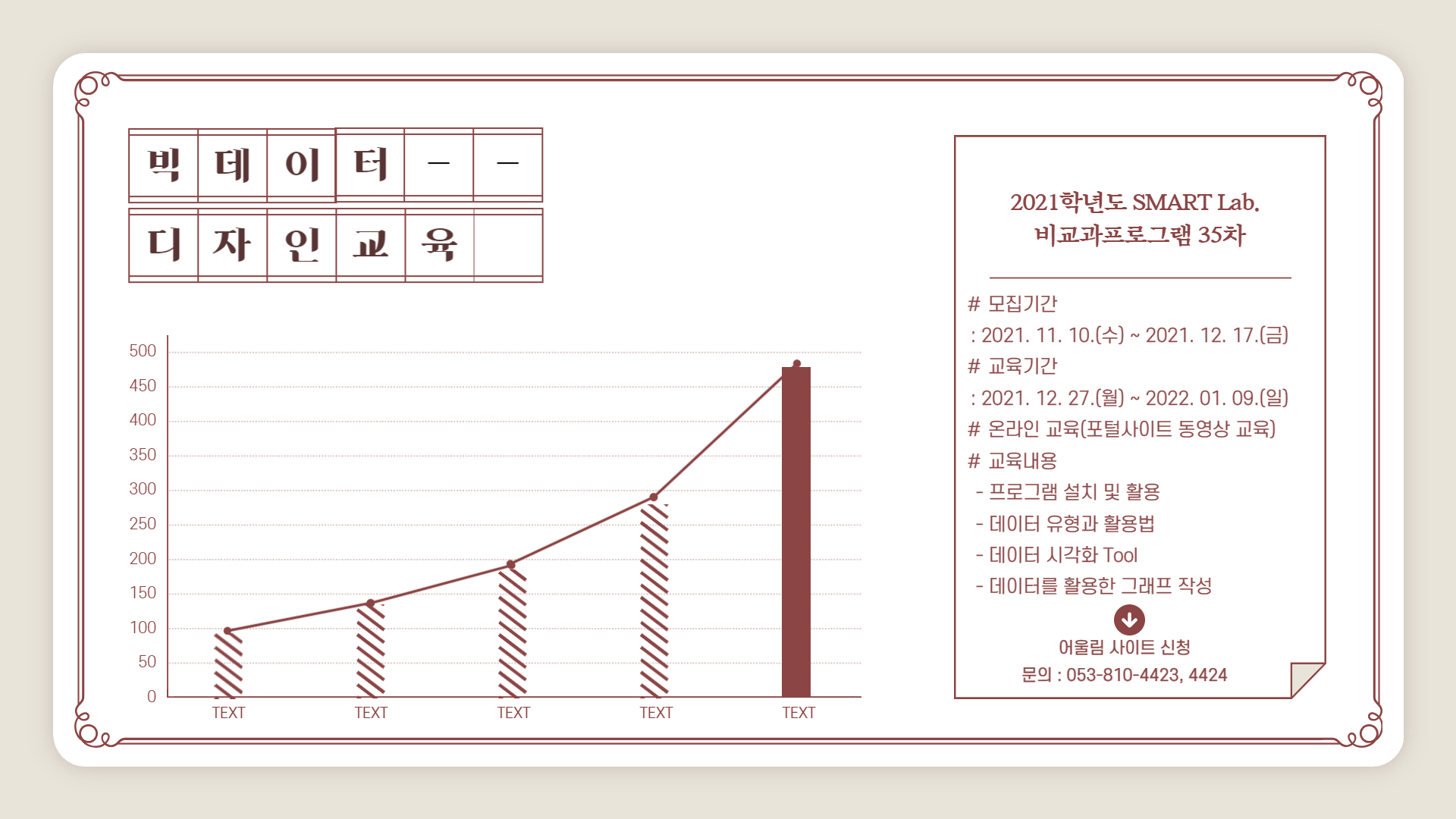 빅데이터 디자인 - 2021학년도 SMART Lab. 35차 교육프로그램