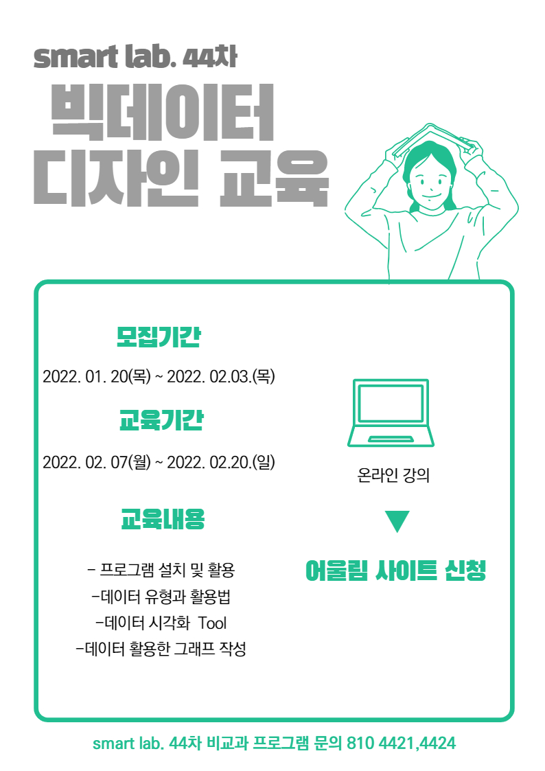 빅데이터 디자인 - 2021학년도 SMART Lab. 44차 교육 프로그램